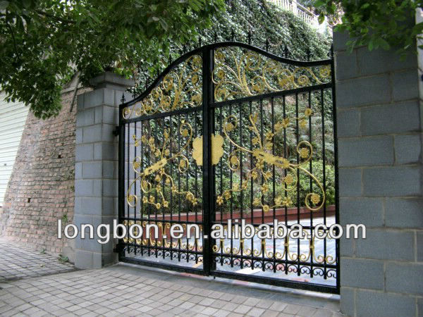 hand wrought forged iron modern residential steel double entry doors