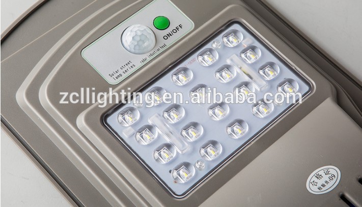 High quality outdoor Waterproof ip65 motion sensor led solar light street