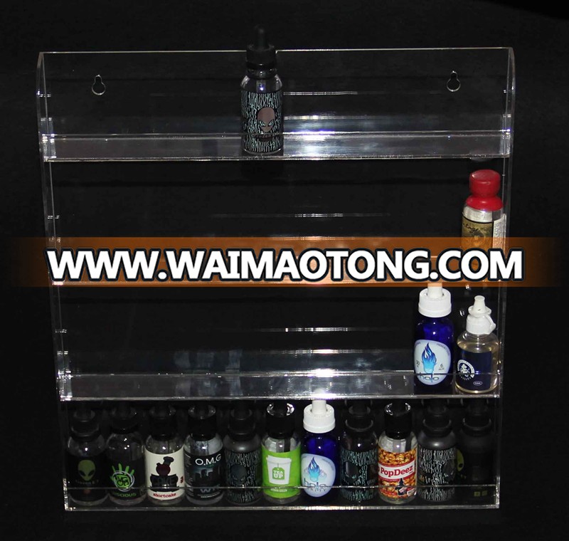 Wholesale custom transparent e-liquid acrylic display stand for e liquid bottles