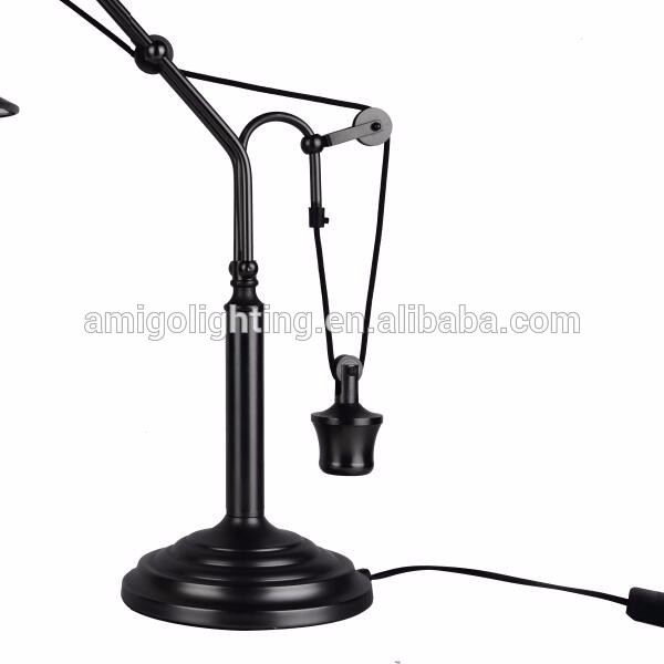 popular adjustable height vintage industrial table lamp for restaurant