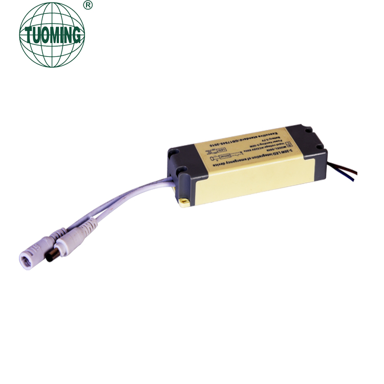 Rechargeable battery emergency power supply for 3-50W external driver led lamp