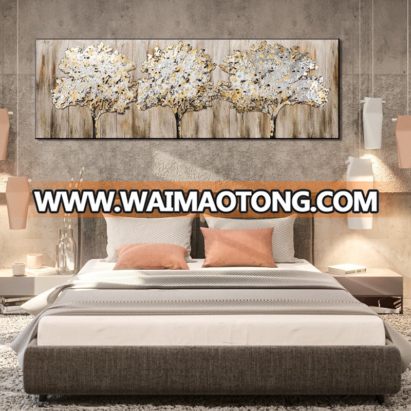 abstract 3D trees oil painting High quality hand painted home decor wall art painting framed wholesale price oil painting