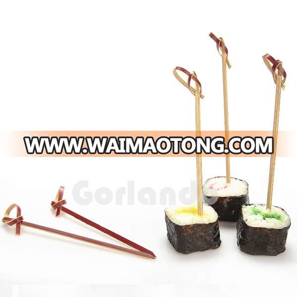 Colored Cocktail Decorative bamboo knotted skewers