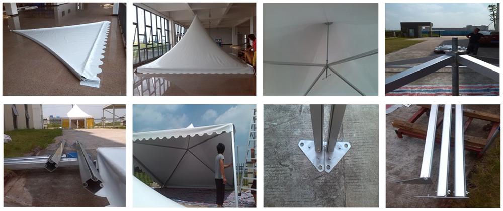 Temporary isolation aluminum alloy frame hospital tents