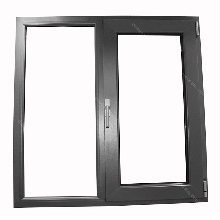 High quality reflected glass commercial aluminum french tilt turn casement window frames