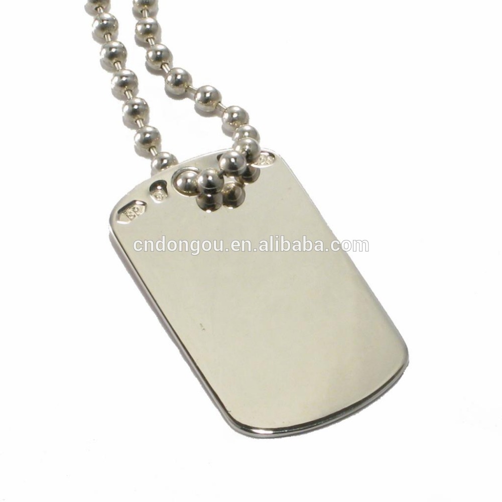 High quality Cheap Wholesale Custom durable Blank Metal Dog Tag