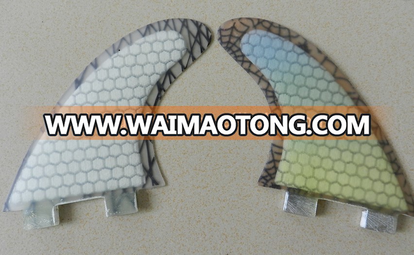 hot surfboard fins fiberglass honeycomb pattern