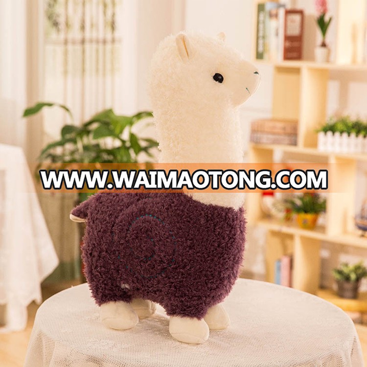 New arrival animated decoration mini plush Christmas white llama Dolls