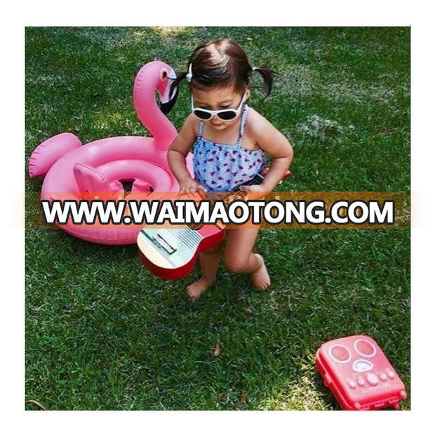 Top selling pvc inflatable swimming pool toy flamingo swan float baby inflatable floating seat