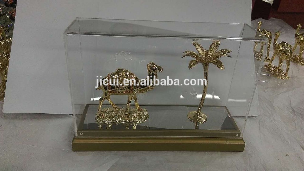 24K GOLDEN PLATING CAMEL AND PALM TREE arabic traditional gifts