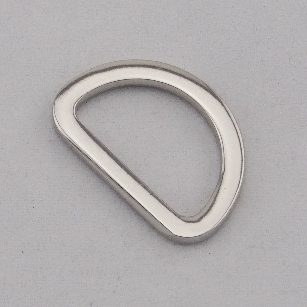 factory price zinc alloy D-ring for garment, forged D Ring