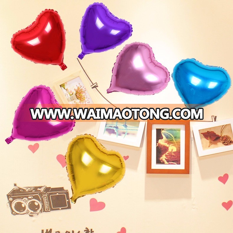 18" heart shape foil helium wedding party festival decoration balloons