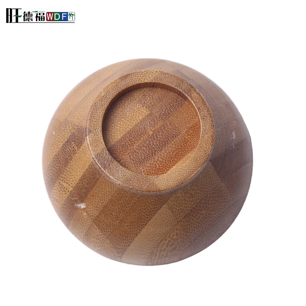 Eco friendly natural bamboo fiber round salad bowl