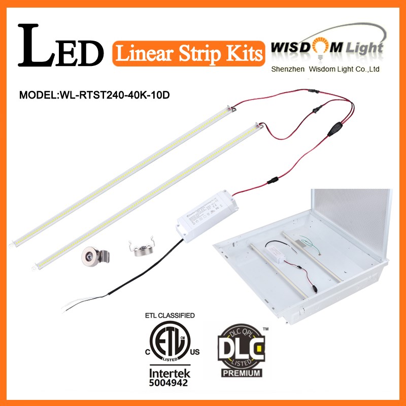 Office light Led linear troffer retrofit strips with ETL4.0 premium