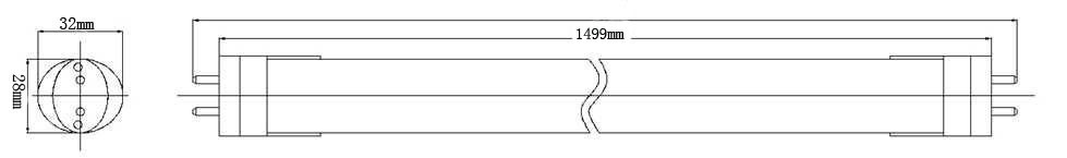 Mexico Hong Hong 86-265V/ac 2ft 4ft 5ft 8ft 4 foot 2m 60cm 120cm 1200mm Fluorescent T8 6500K 10000K LED Tube 8tube Light Lamp