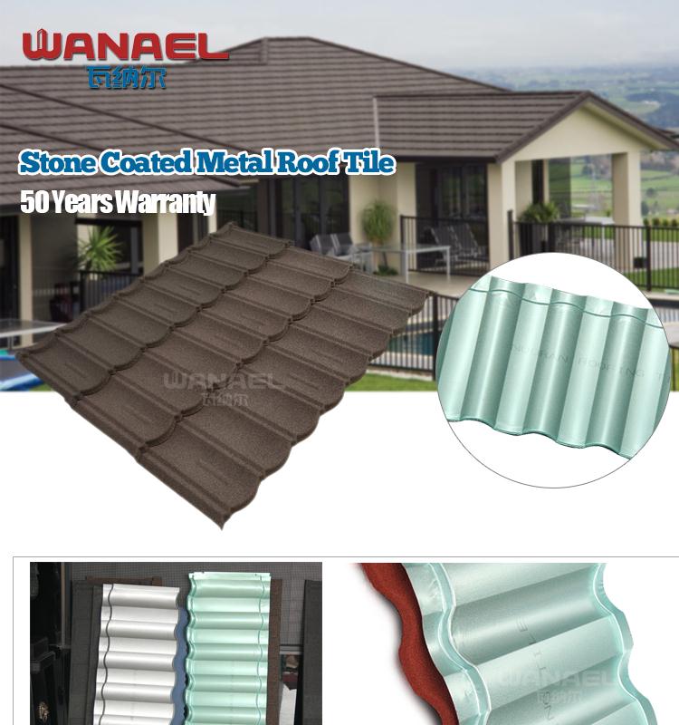 Guangzhou building construction materials stone chips coated metal roof decrabond roofing system