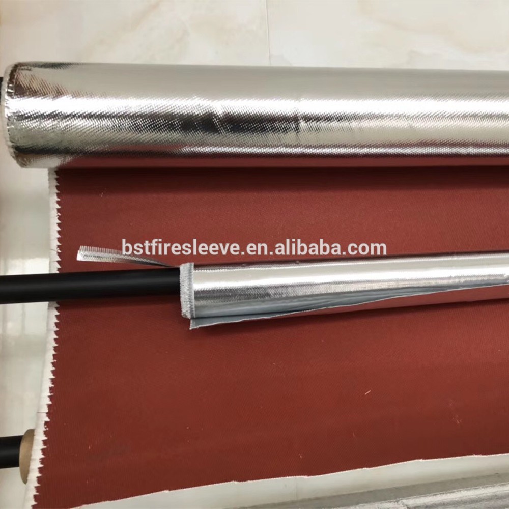 Heat Radiant Protection Aluminum Foil Backed Fiberglass Cloth