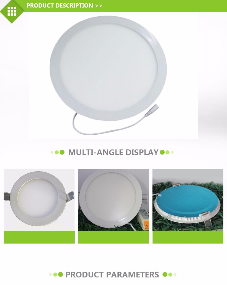 15w 8 inch light round panel led 18w