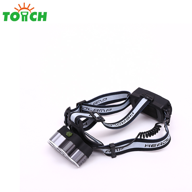 Aluminum alloy 7 * T6 + 2 * XPE led headlamp flashlight usb rechargeable outdoor camping head lantern