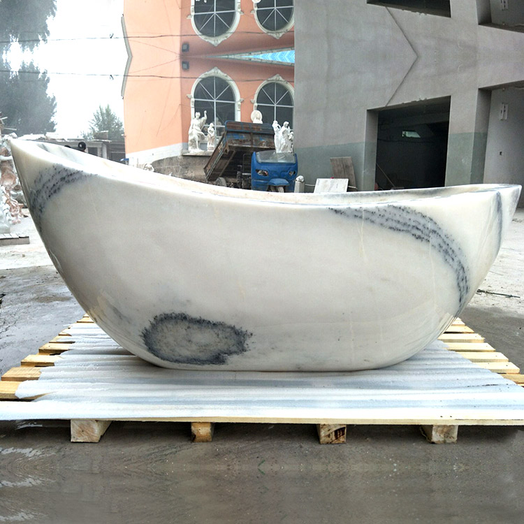 Marble Freestanding Bathroom Luxurious Classic Bathtub