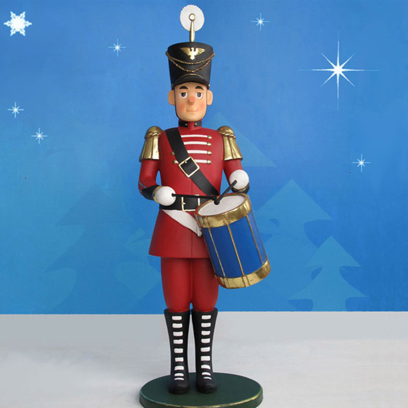 Christmas Ornament indoor life size fiberglass nutcracker sculpture