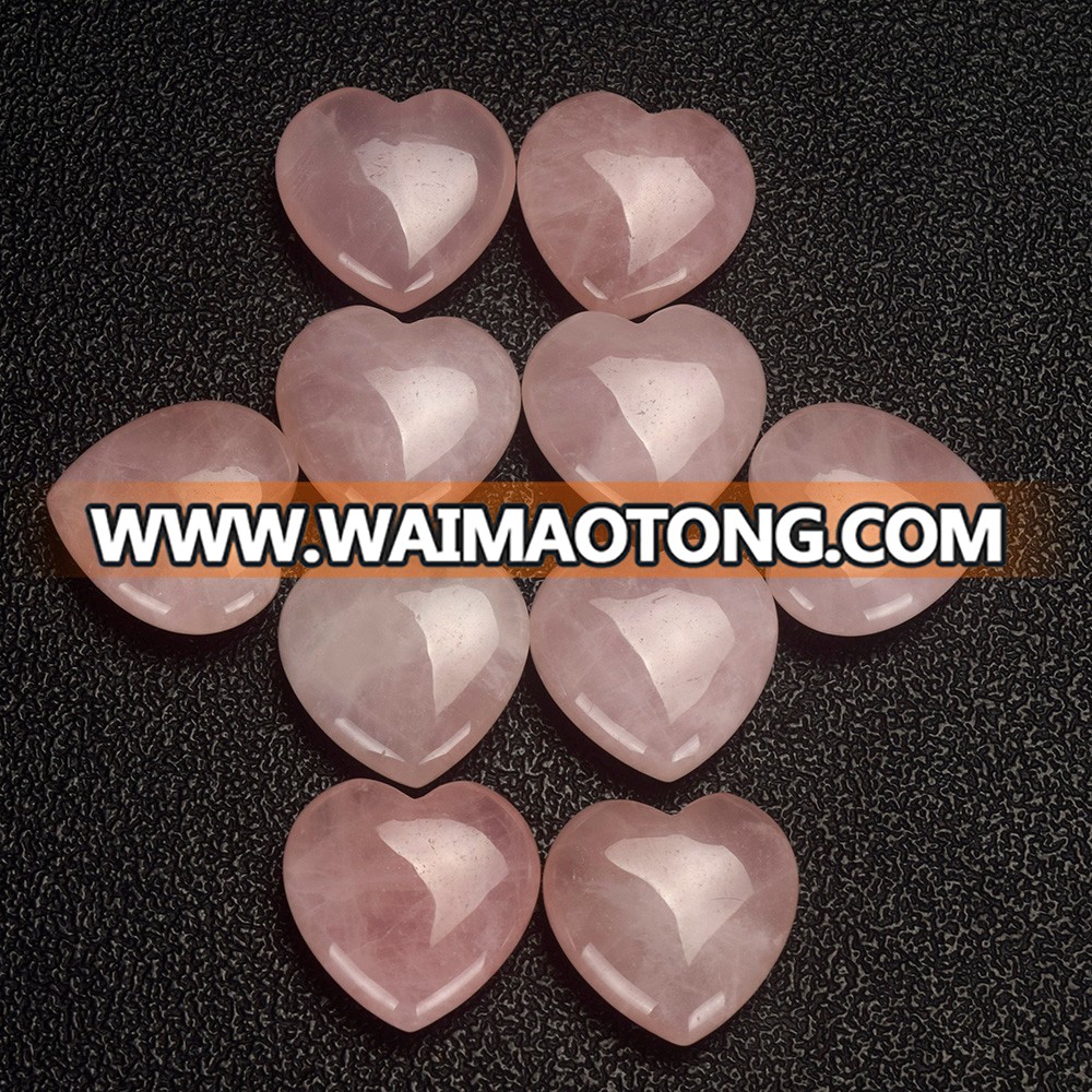 natural wholesale semi-previous rose quartz heart for sale