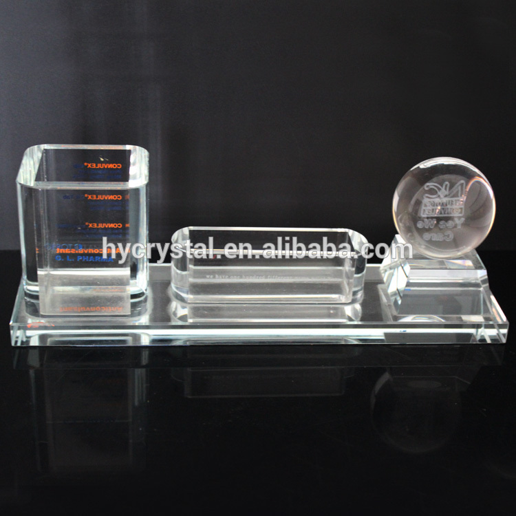 New arrival crystal office ornaments with 3d laser ball