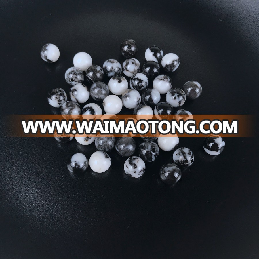 Factory supply 7mm gemstone ball with half hole