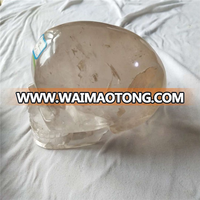 Exquisite natural clear quartz crystal skulls,polished crystal skulls for sale and decoration