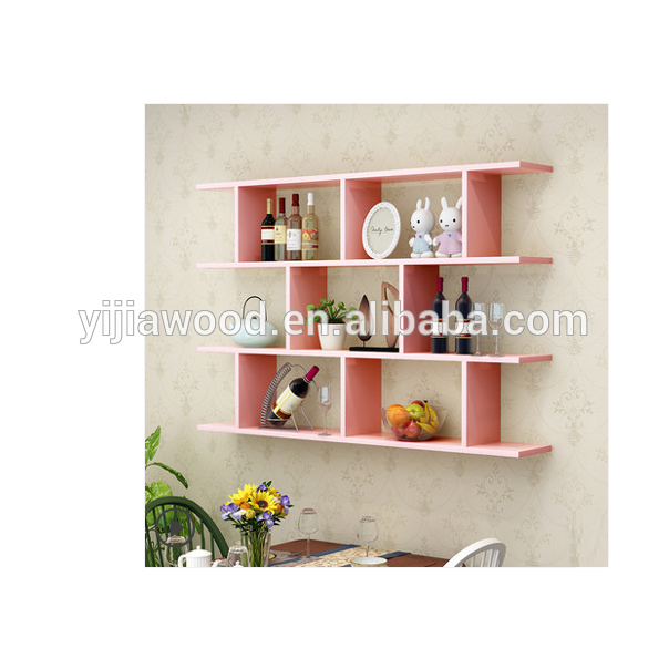 wood wall mounted shelf set for kitchen new design wholesale