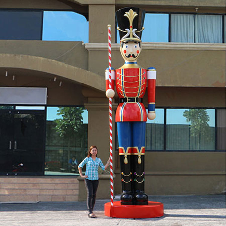 Royal giant outdoor resin christmas nutcracker soldier statue for decoration