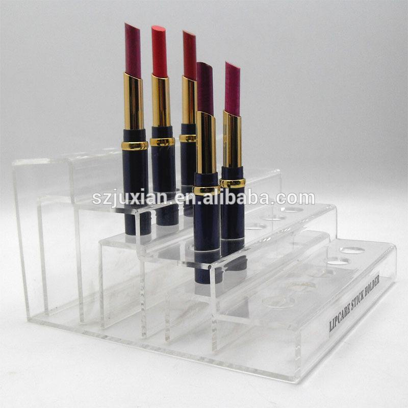 PMMA makeup holder rack acrylic eyelash organizer lipstick display stand