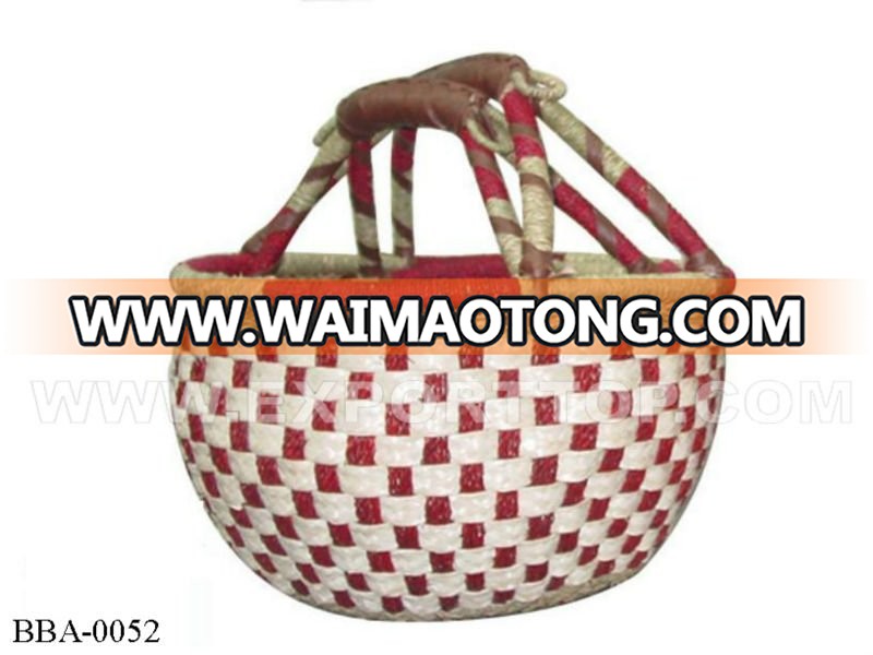 Hot-sale natural sea grass handle bags (Skype : July.etop)