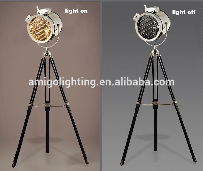 304 # stainless steel shade modern marine tripod floor lamp YF818 black