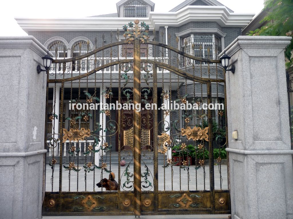 Hot new products for 2018 wrought iron villa gate designs