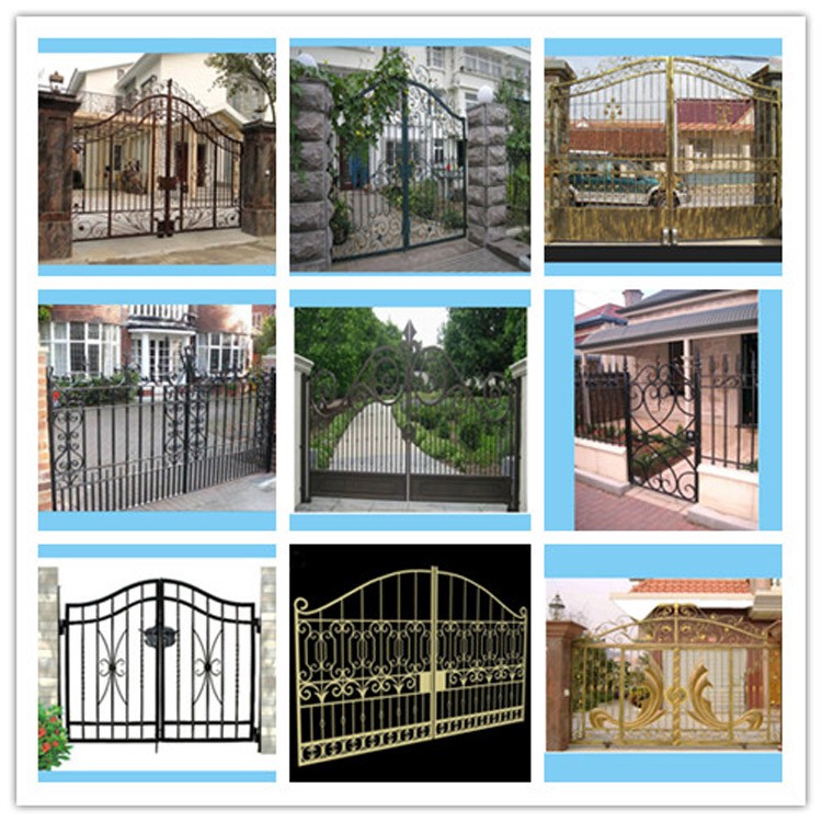 R0136 Modern style solid wrought iron gates for sale