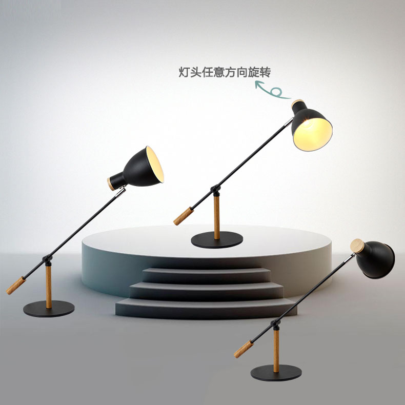 Cheap E27 Modern Design Lampshade Rotatable Reading Bedroom Office Bar Restaurant Table Light