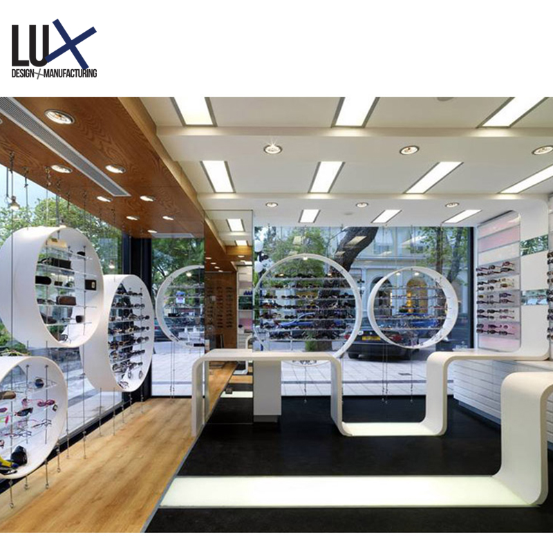 2019 Eyewear Optical Shop Counter Showcase Cabinet Decoration Design