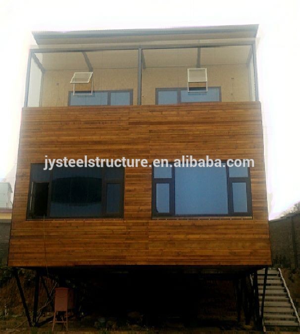 fully furnished light steel structure wooden villa