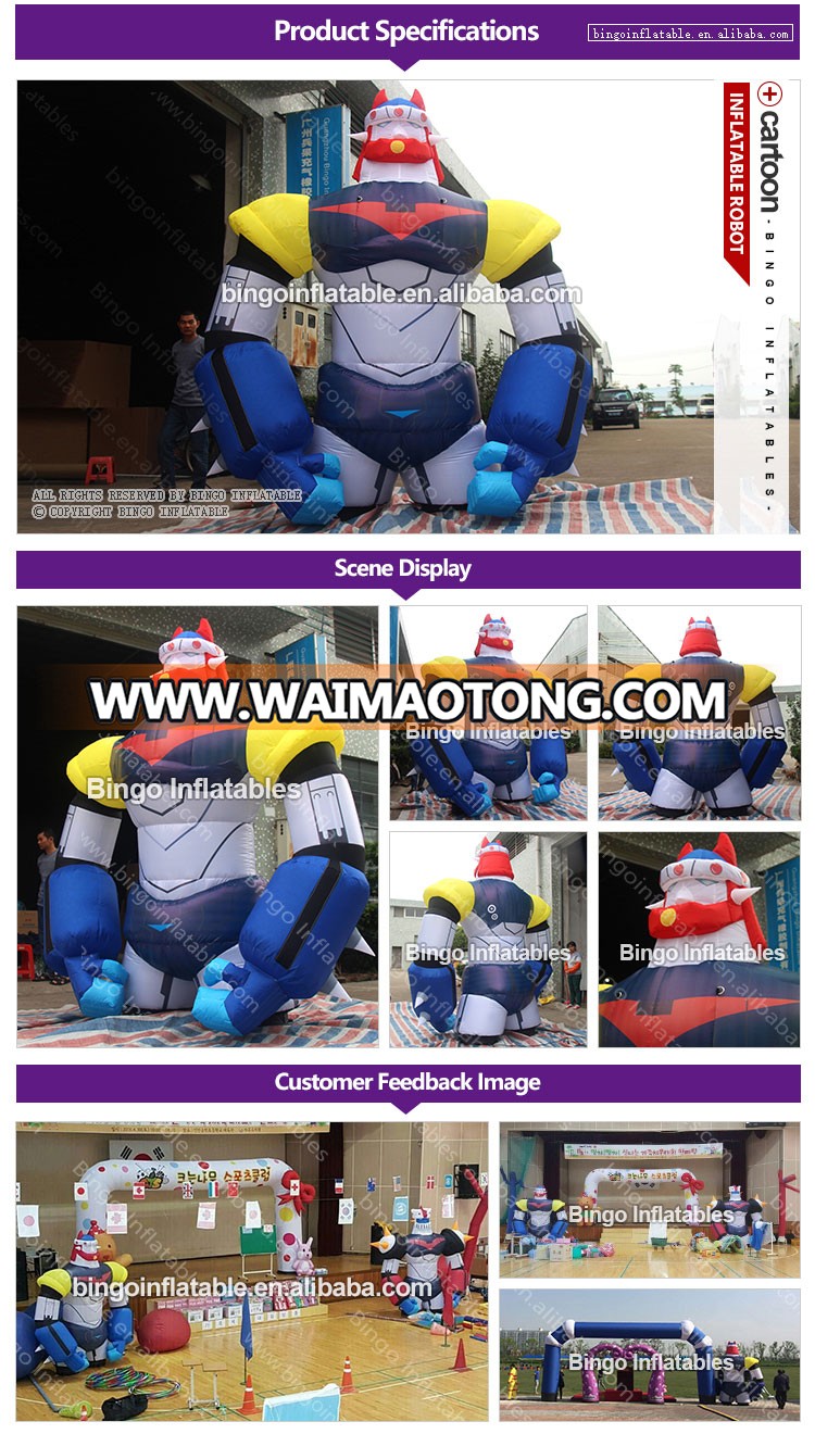 inflatable cartoon inflatable robot man for advertising