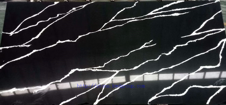 Most popular calacatta white gold quartz stone slab for counter top