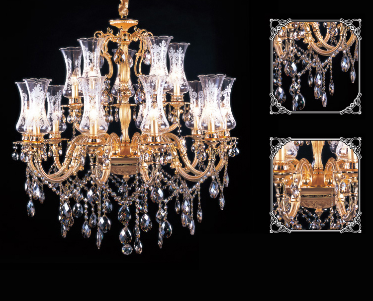 2019 HongKong beautiful contemporary crystal ceramic chandelier MDG3023-10+5 for Hotel