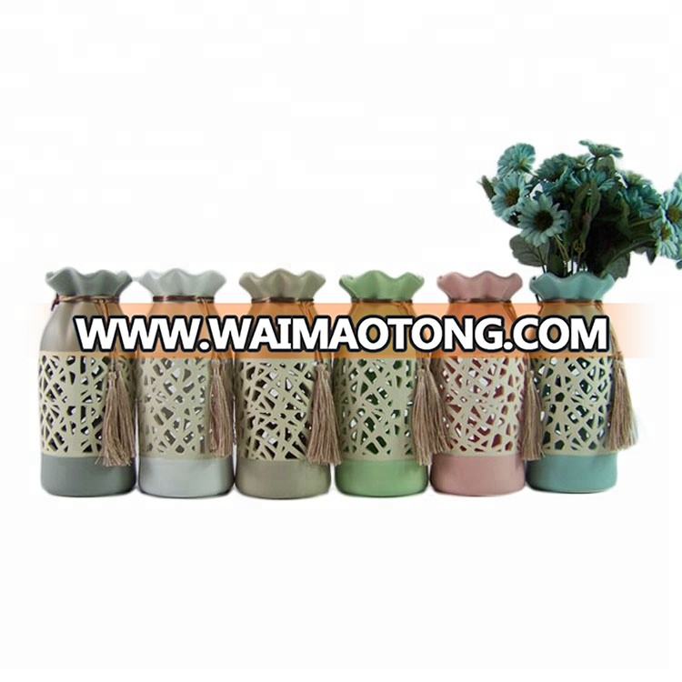 Good quality decorative custom ceramic porcelain vases wholesale