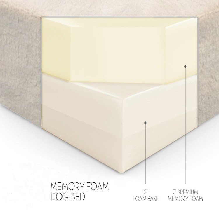 Memory foam pet bed