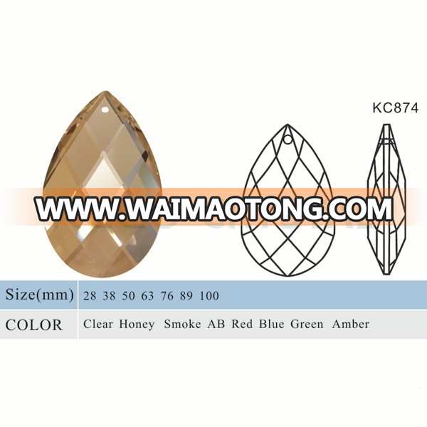 K9 crystal stone pendant for chandelier, keco crystal is a manufacturer of French pendant for antique chandelier in  China