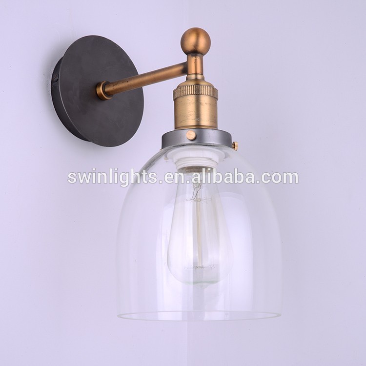 Indoor industrial glass wall lamp IW06