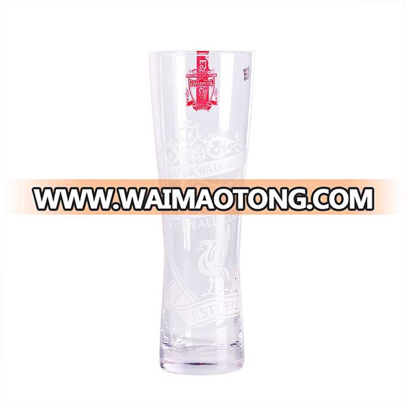 Large Capacity Custom  Logo Beer Mug Glass Cup