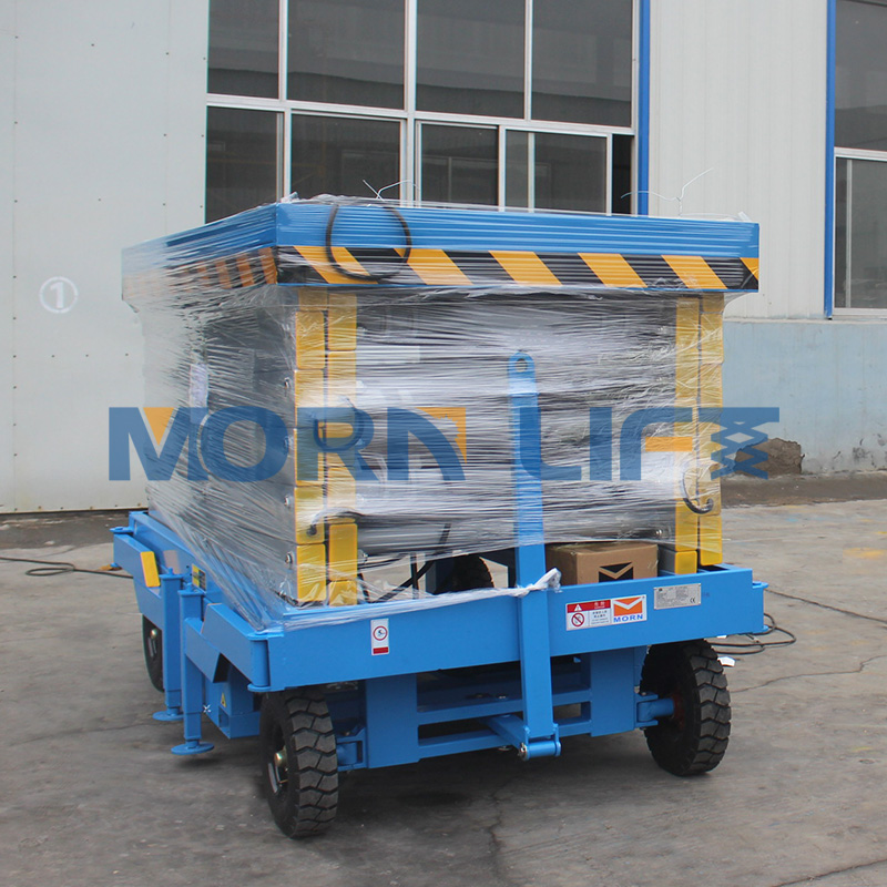 12m AC or DC power movable  scissor lift platform price