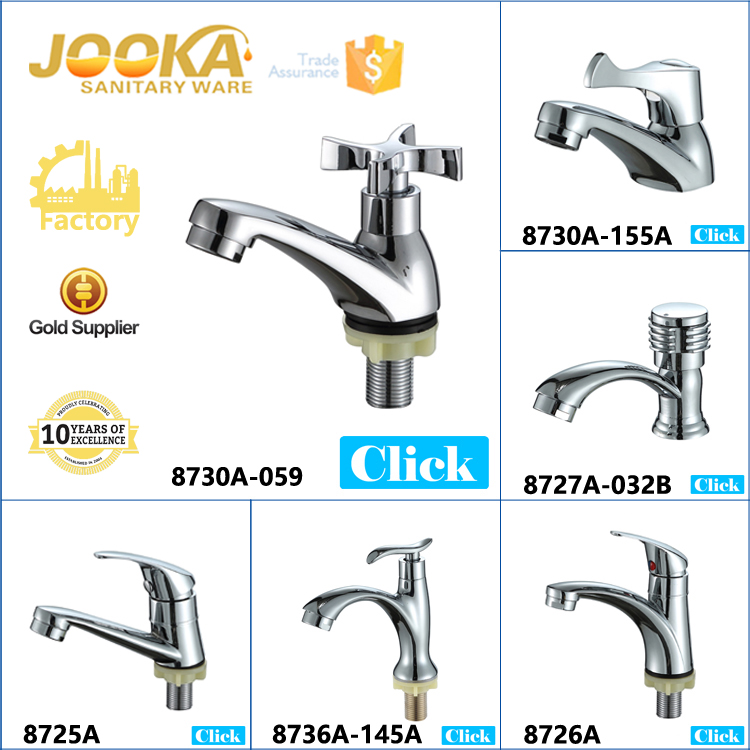 Zinc body chorme plastic handle basin tap/water saving water tap