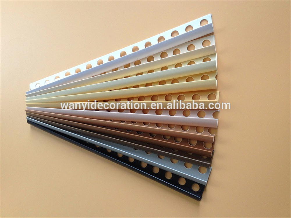 UPVC tile trim for ceramic tiles of mable edge